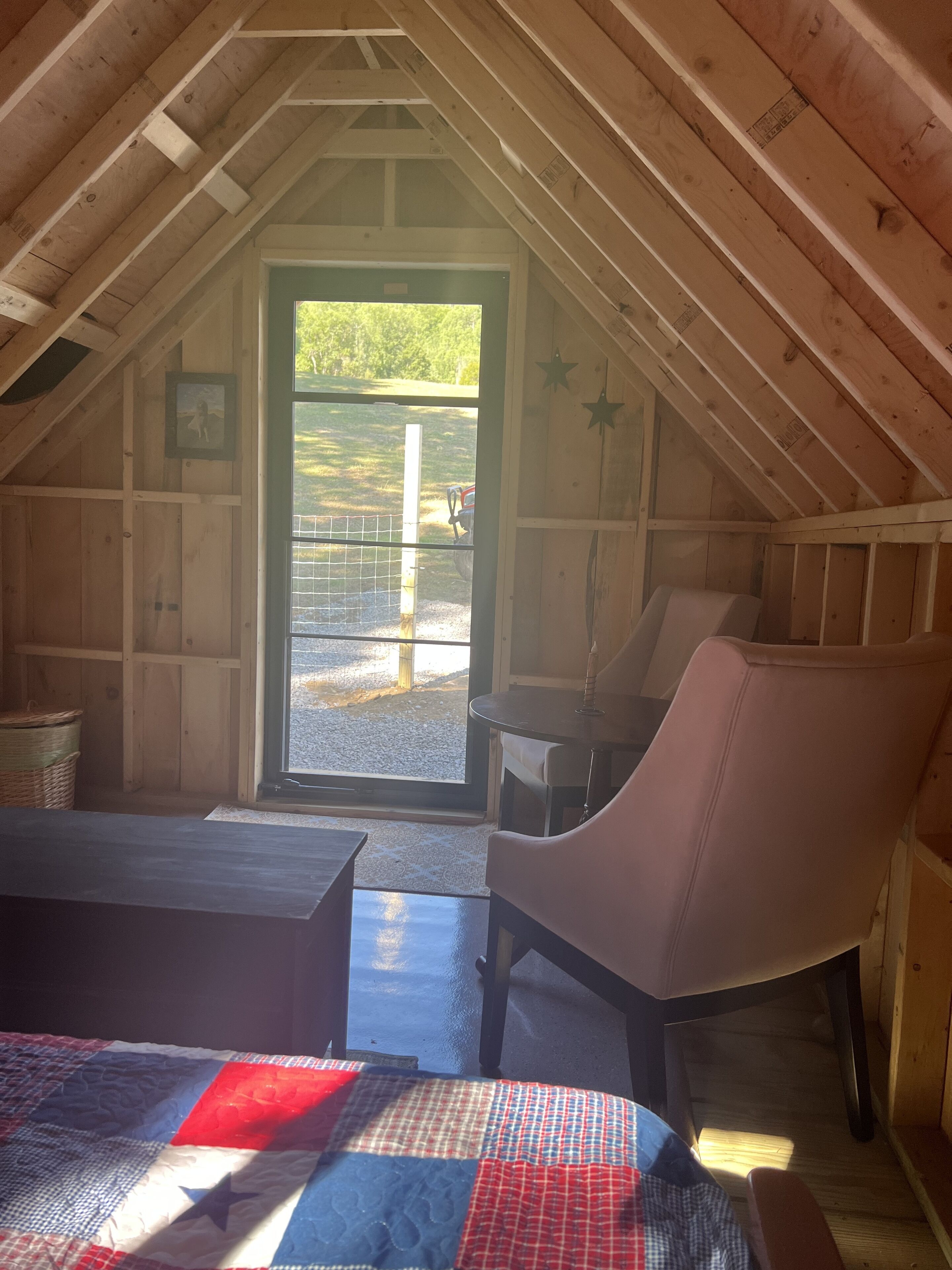 Clem’s Cottage in the sheep pasture