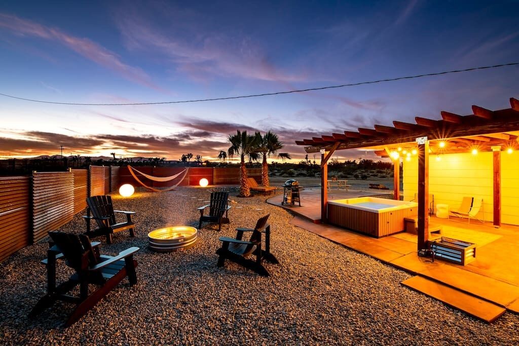Luxe Desert Homestead with a private walking trail and hot tub
