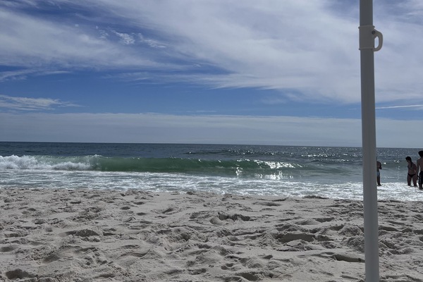 Platja a a prop, gandules de platja i tovalloles de platja