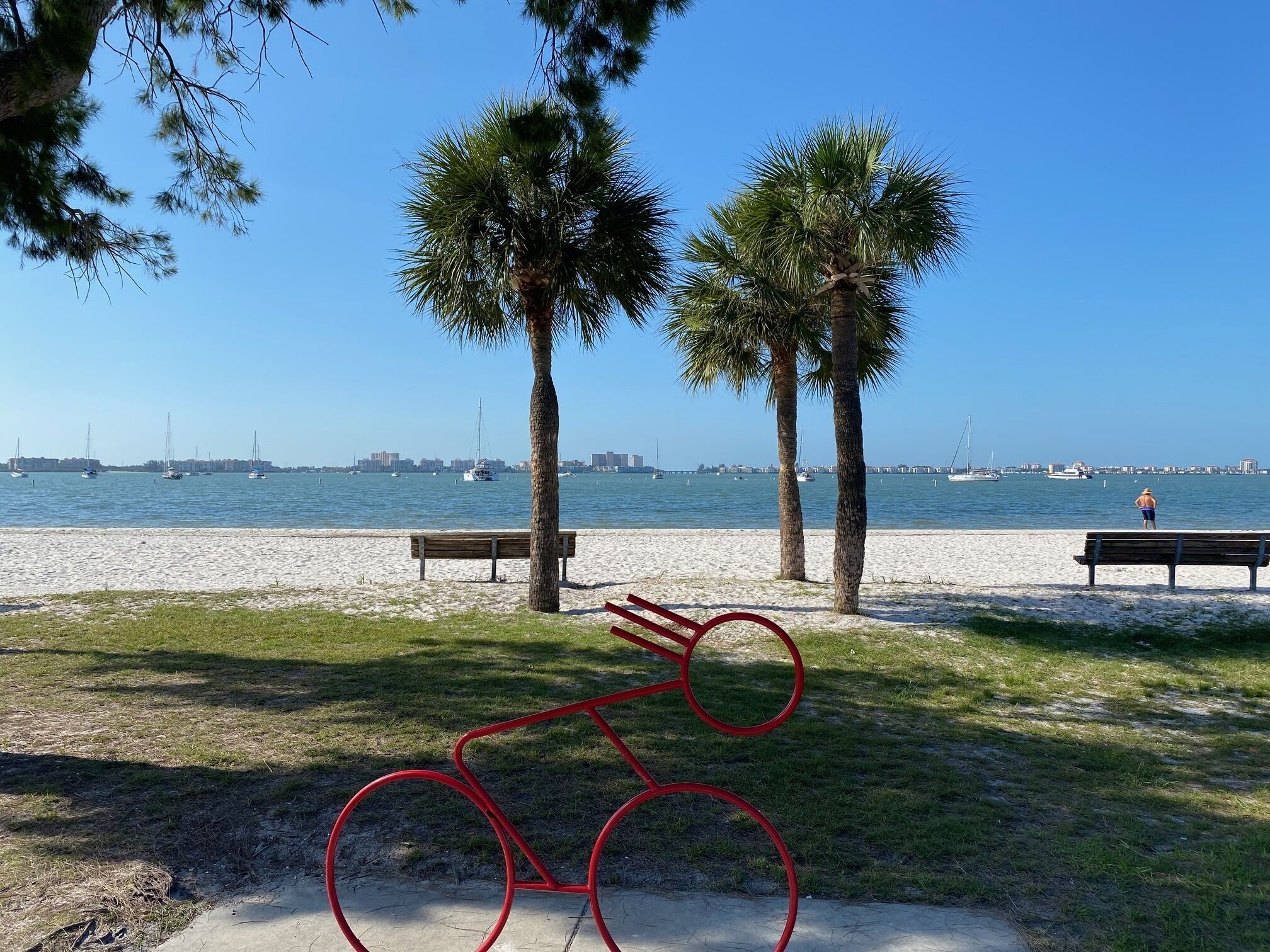 Am Strand, Liegestühle, Strandtücher