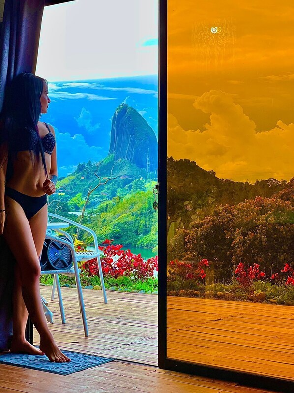 Uitzicht vanuit accommodatie