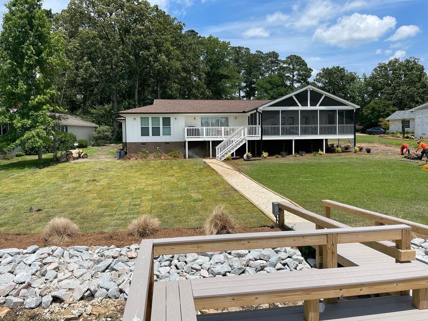 Remodeled home on Lake Murray. Large screen porch overlooks large yard, and dock