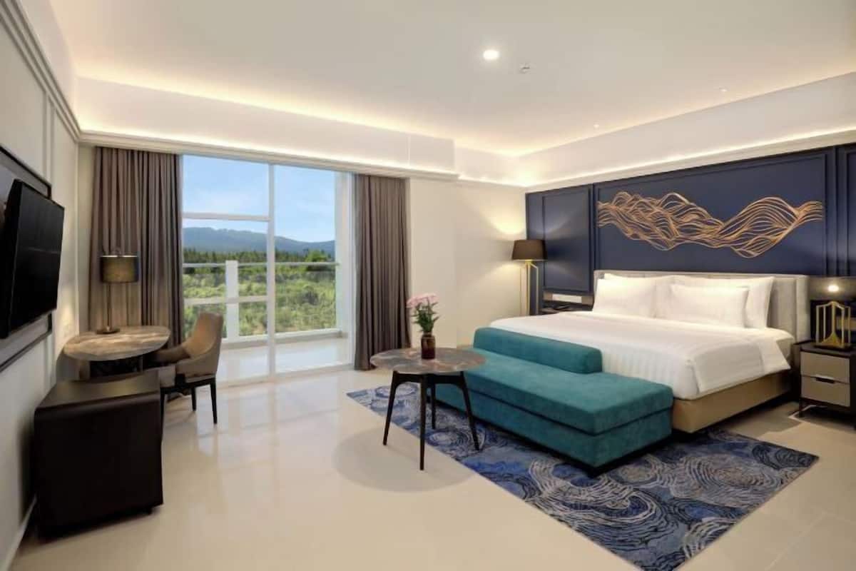 Premium bedding, down duvets, memory-foam beds, minibar