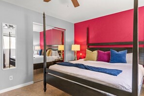 4 bedrooms, desk, iron/ironing board, WiFi