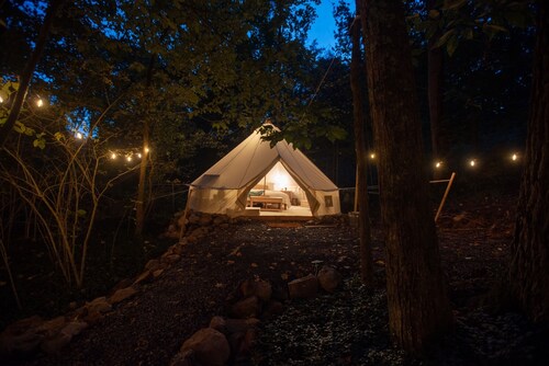 Cozy campsite with creek access!