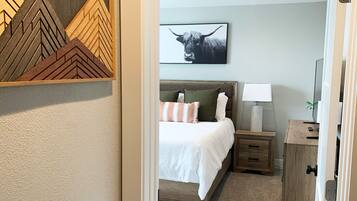 3 bedrooms, iron/ironing board, travel cot, WiFi