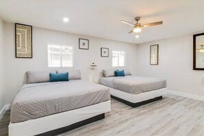 5 bedrooms, iron/ironing board, travel cot, WiFi