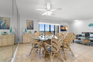 Dining - Panoramic Gulf Views – Spacious 2BR Condo at Fifty Gulfside Unit #316  2BR/2BA  Sleeps 6 (Indian Rocks Beach)