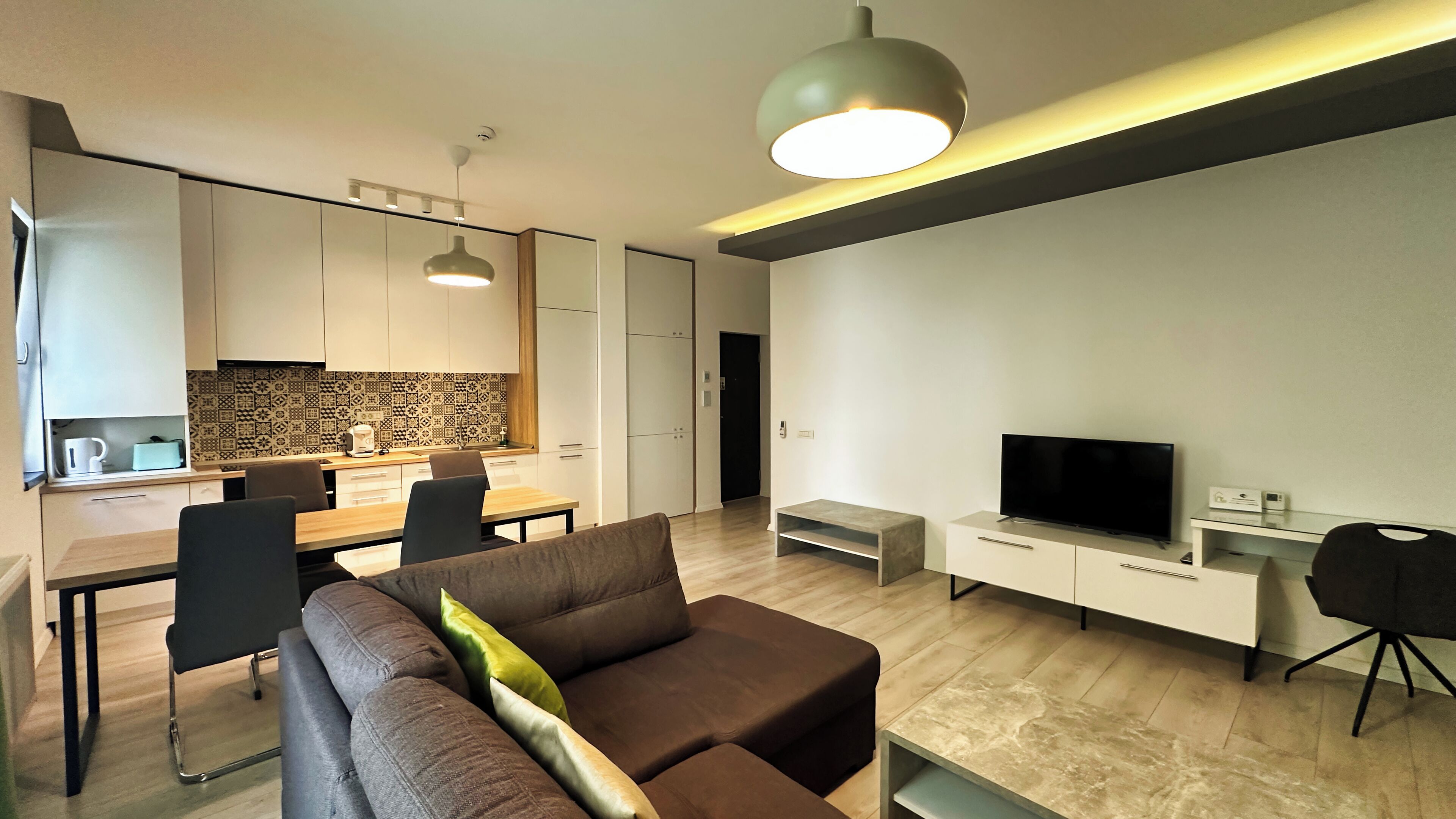 City-Apartment, 1 King-Bett und Schlafsofa