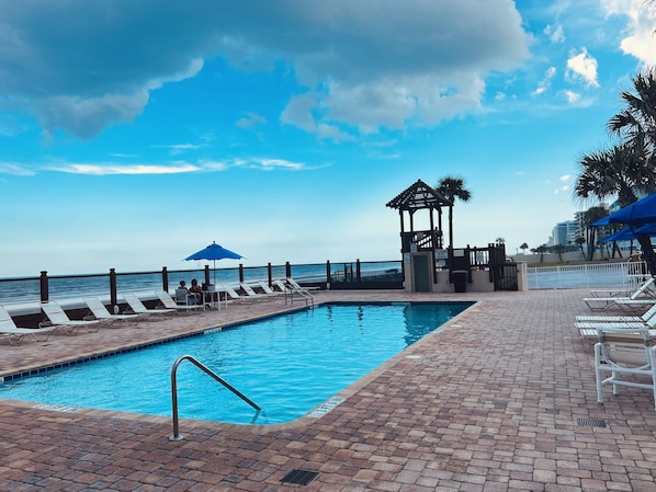 Indoor pool, outdoor pool