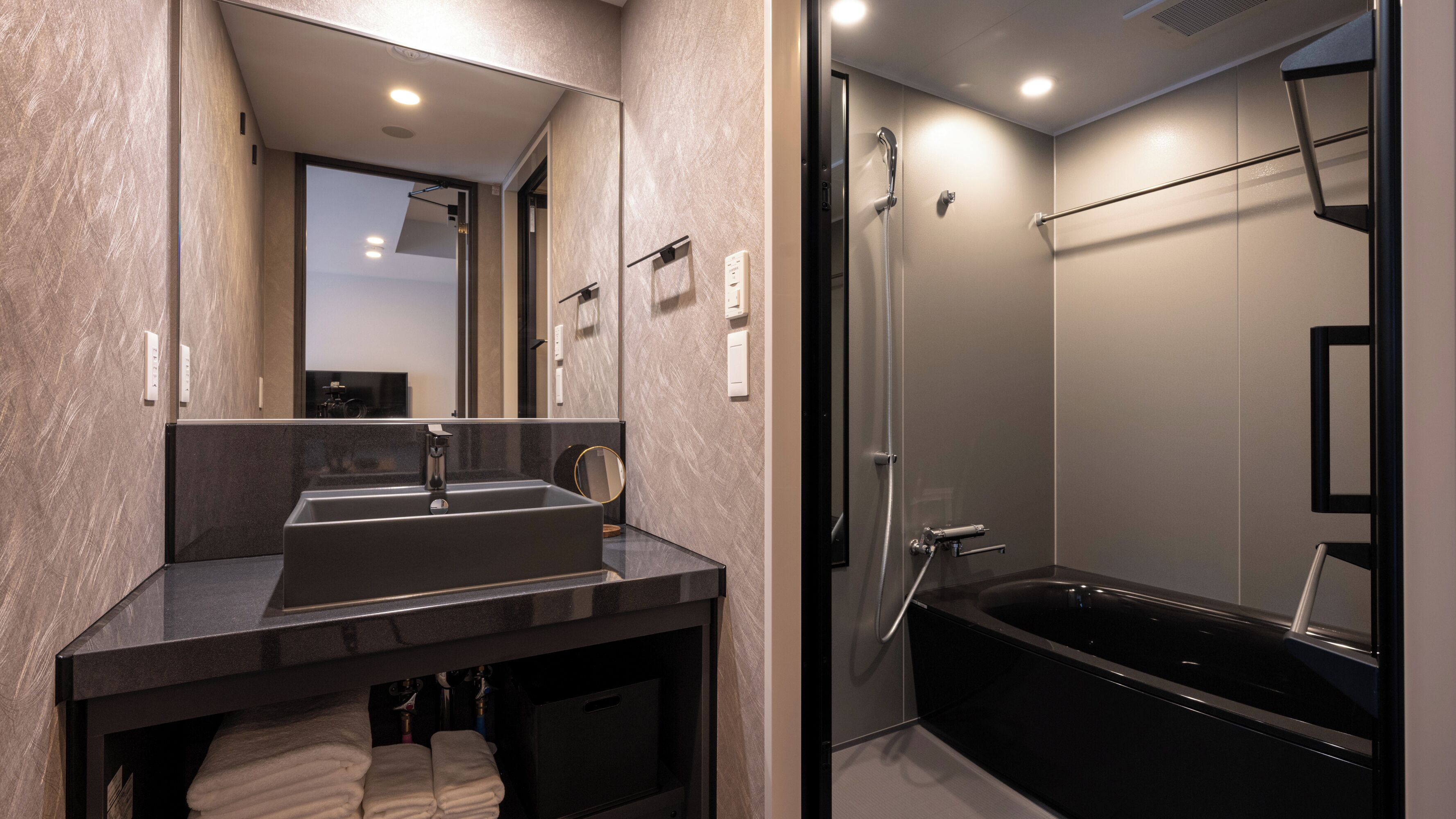 Bathroom | Separate bathtub and shower, deep-soaking bathtub, hair dryer