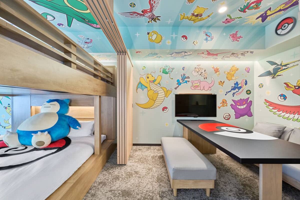 Apartamento, 1 habitación, no fumadores (Pokémon ROOM) | 2 dormitorios, edredones de plumas, caja fuerte y escritorio