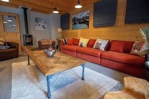 TV, fireplace, DVD player, foosball - Beautiful 4* Chalet for 14/15 people, very comfortable with jacuzzi in Châtel (Châtel)