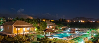 4 villas in a green vineyard
