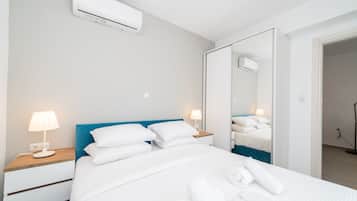 Apartamento, 2 habitaciones | Ropa de cama de alta calidad, colchones Select Comfort, cortinas opacas