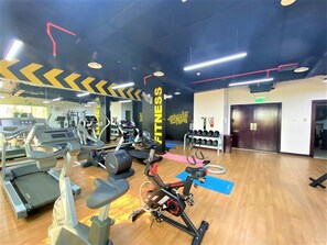 Gym - Deluxe 1-bed Apartment With Balcony and Twin Bed (Dubai)
