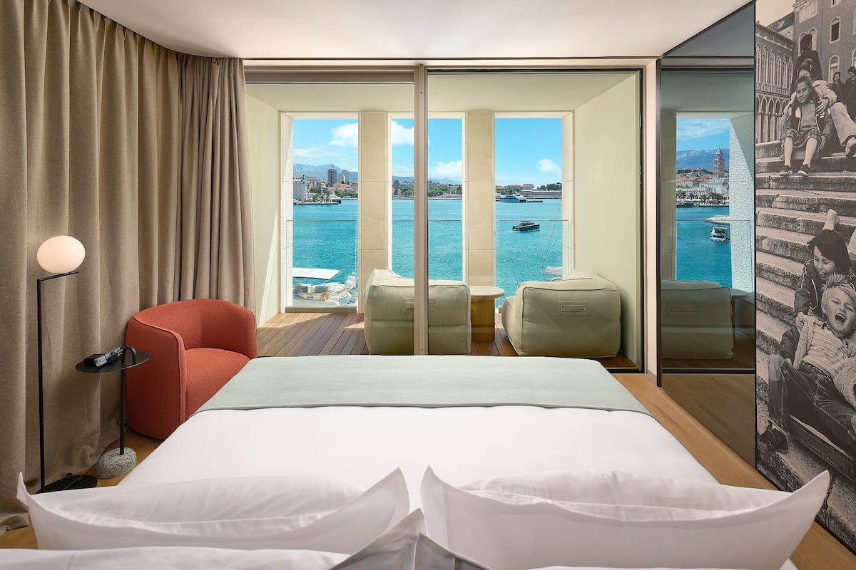 Premium tweepersoonskamer, balkon, uitzicht op zee | Kameruitzicht