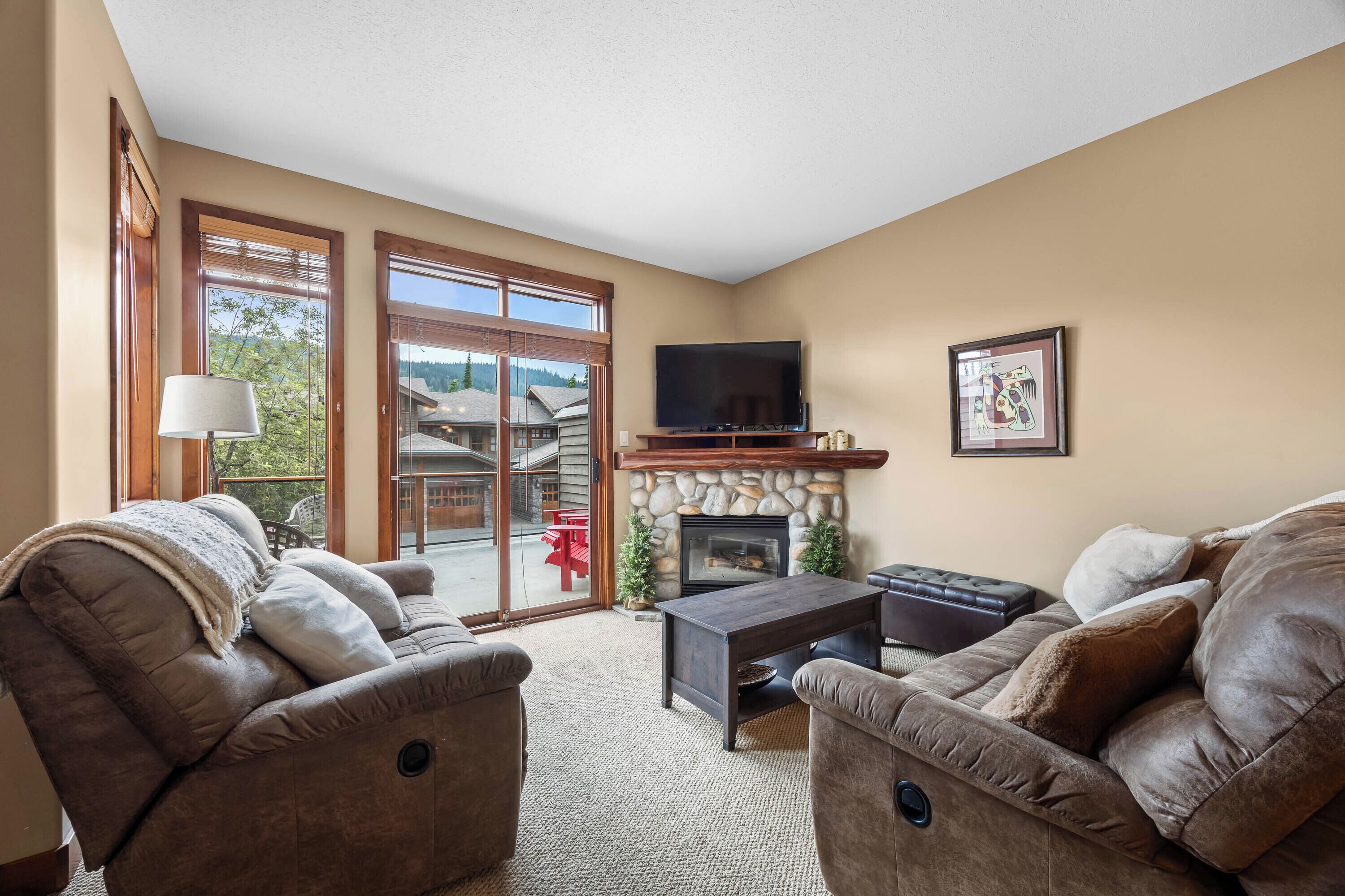 TV connectée, cheminée