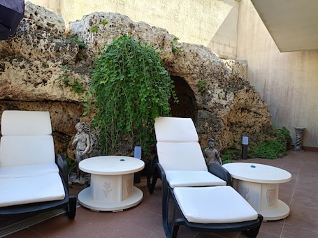 Terrace/patio. Holiday Home "Vista Grotta" with Terrace, Wi-Fi and Air Conditioning