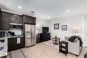 House, 1 Bedroom | Private kitchen | Fridge, microwave, oven, coffee/tea maker - Saguaro Park Casita Surprise 1 Bedroom Home by RedAwning (Surprise)