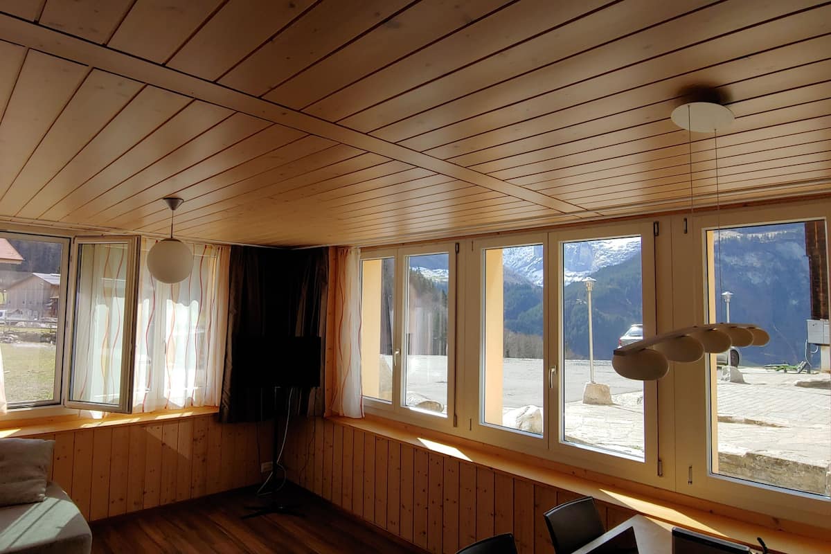 Apartment, Garden View (Uerbach) | Living area | Smart TV, printers