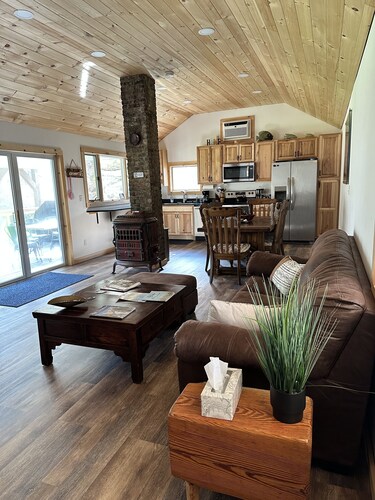 Kayak/Canoe/Fish & Relax right from the backyard of this Riverfront 3 B/R home!