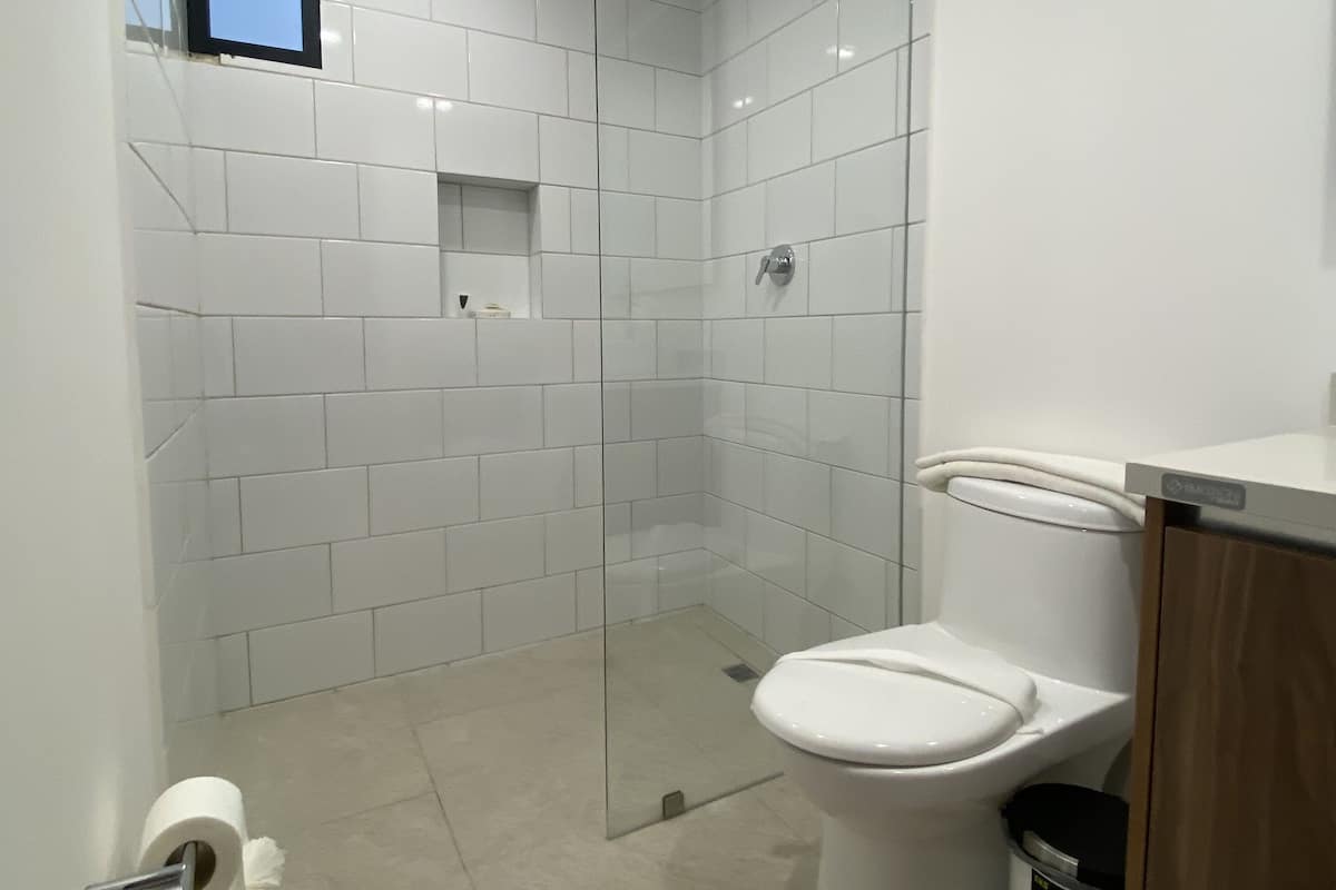 Free toiletries, hair dryer, towels