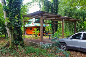 Situated in a lush environment, this gazebo offers a serene escape.