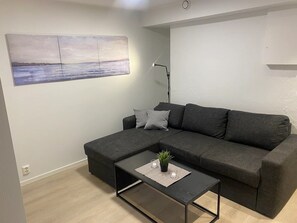Living area - Newly renovated apartment with a great patio (Oslo)