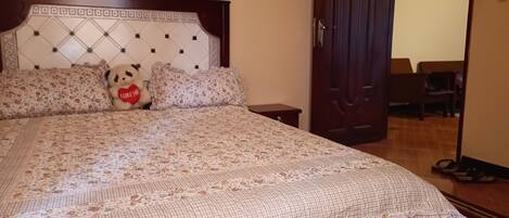 1 間睡房、熨斗/熨衫板、免費 Wi-Fi、床單