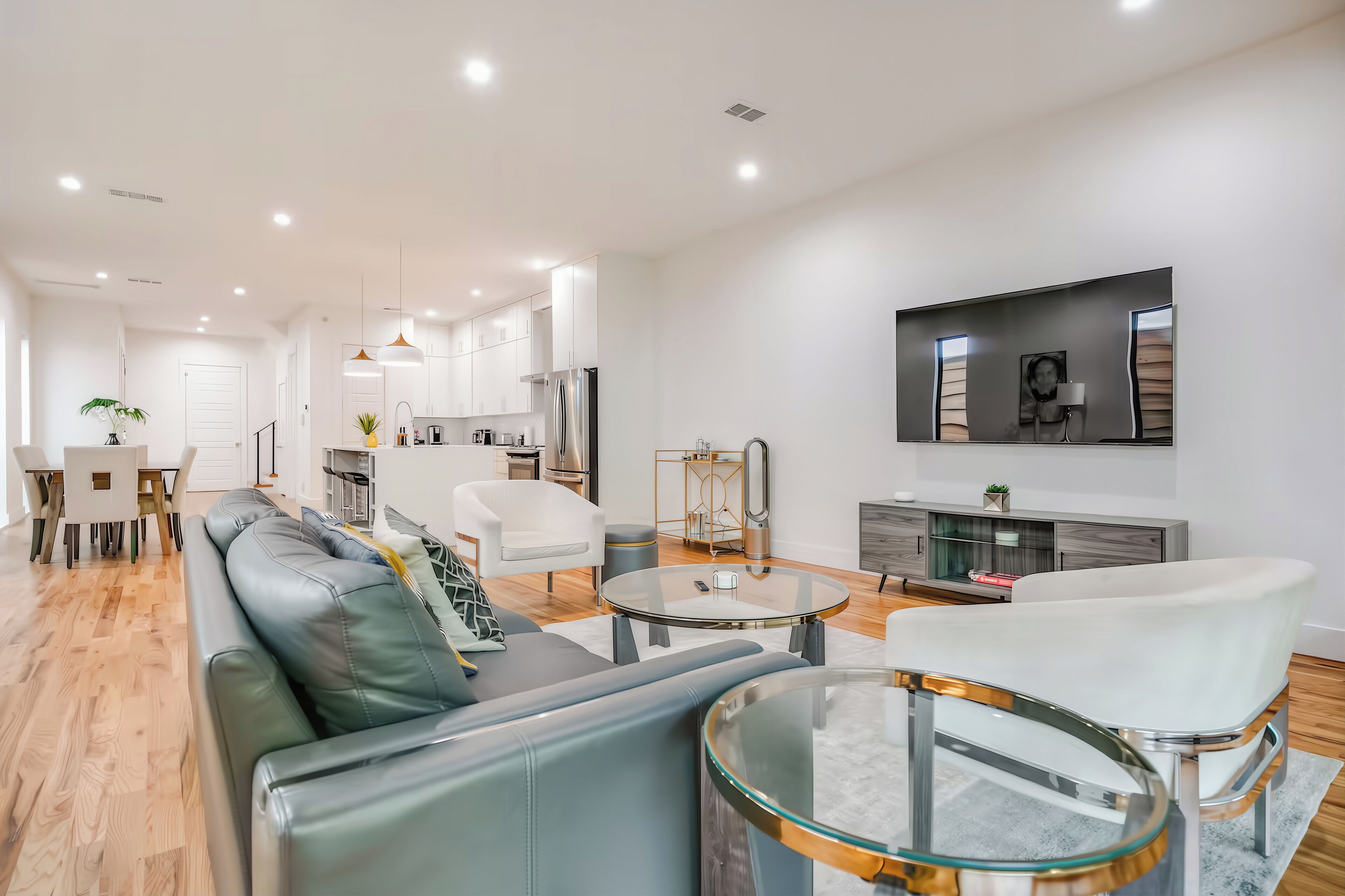Smart TV, foosball, offices