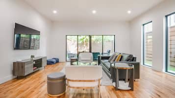 Smart TV, foosball, offices