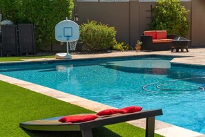 A heated pool