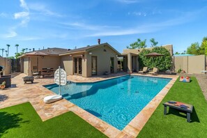 Una piscina riscaldata