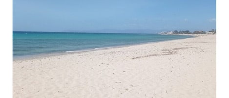 Vlak bij het strand