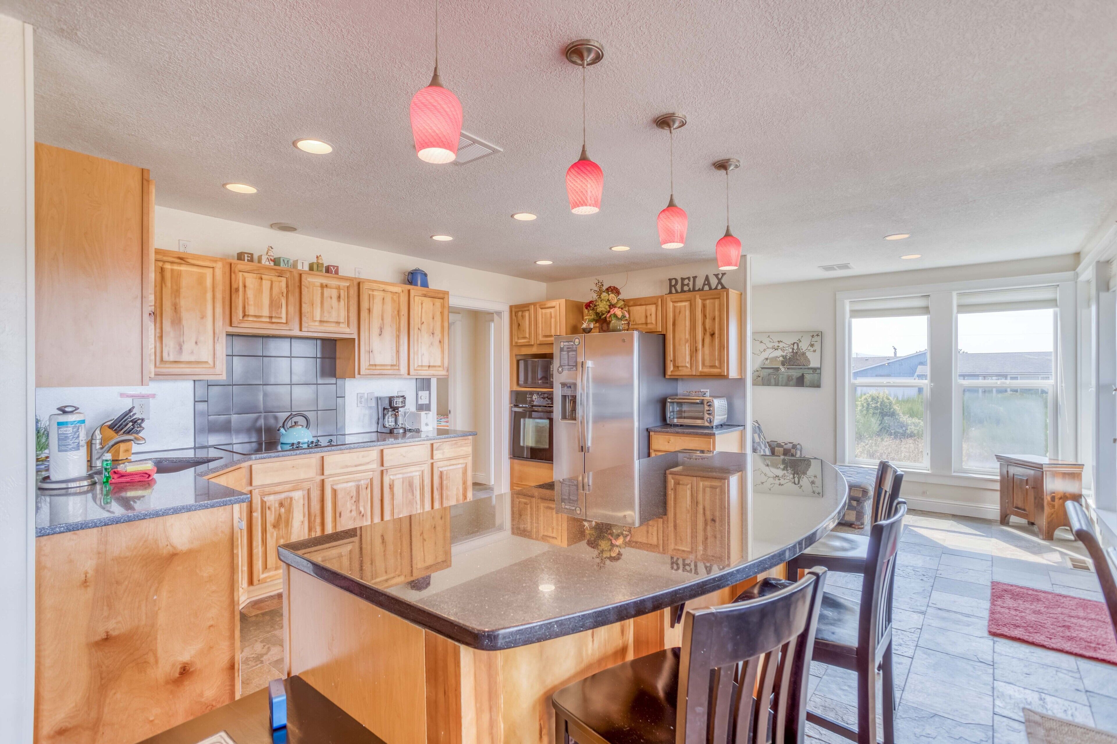 Elegant Style, Comfort in Waldport 3-Bedroom, Neighborhood Playground Next Door!