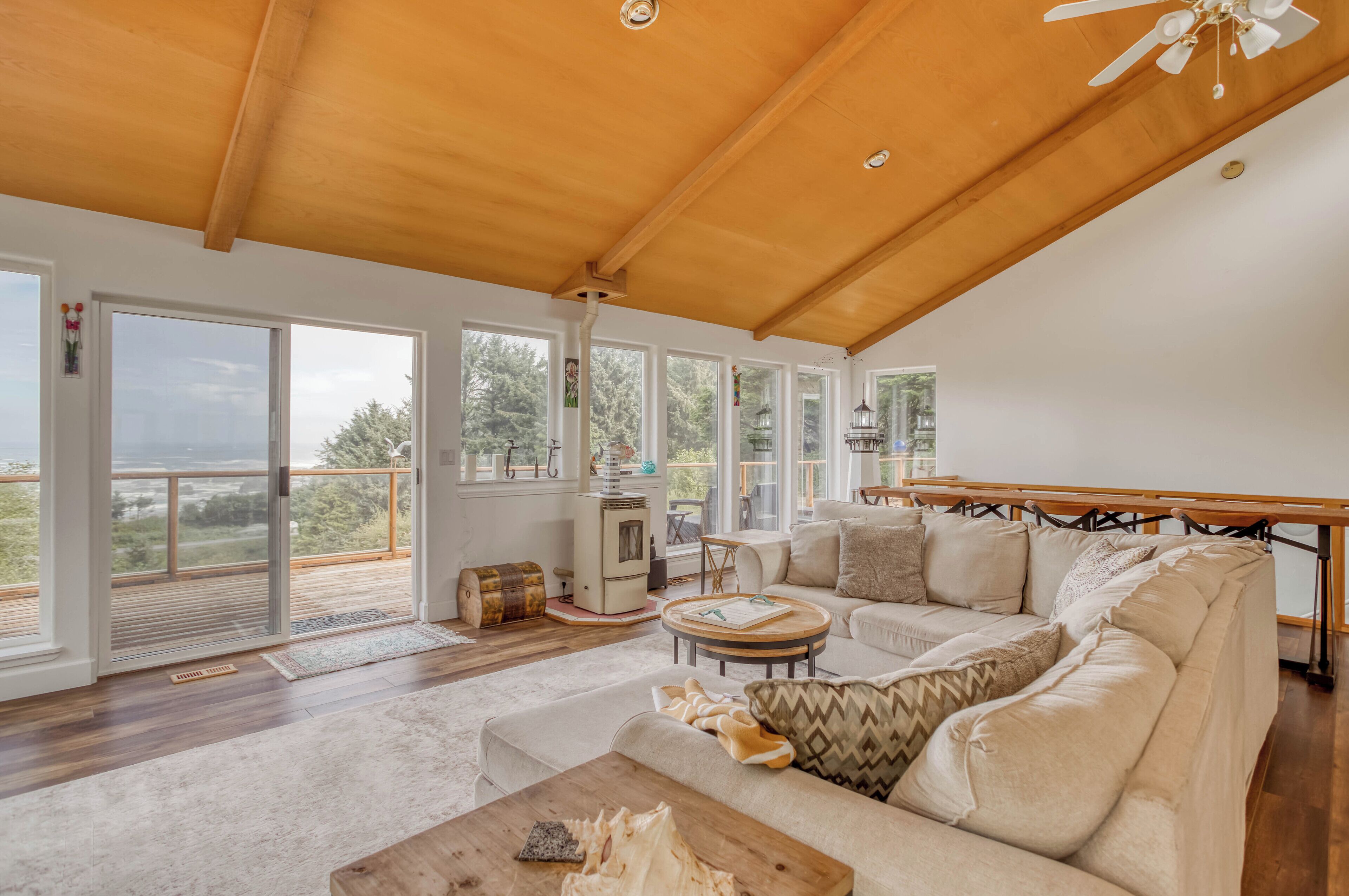 Watch Whales From Your Living Room in this Private Home with King Primary Suite,