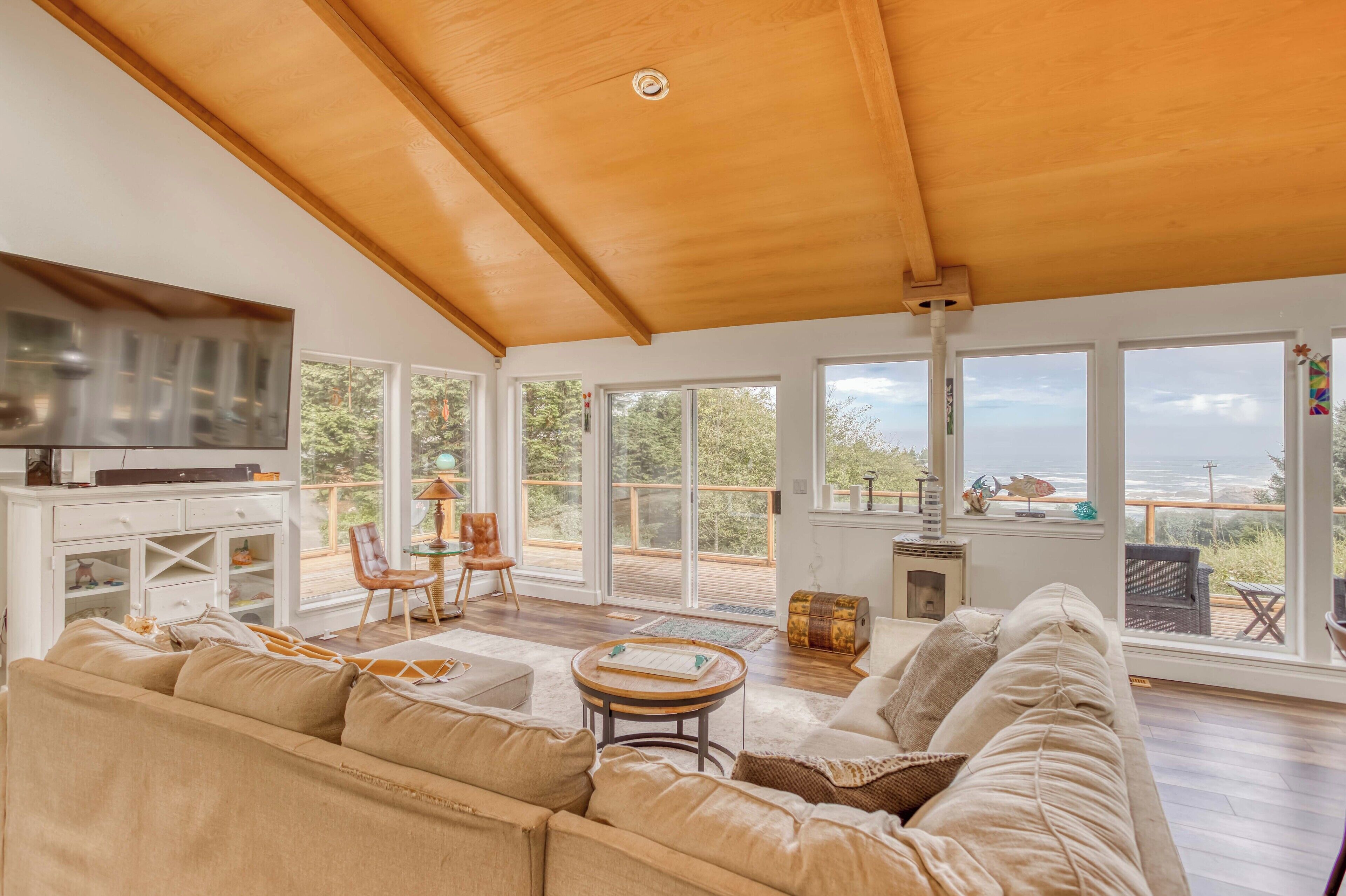 Watch Whales From Your Living Room in this Private Home with King Primary Suite,