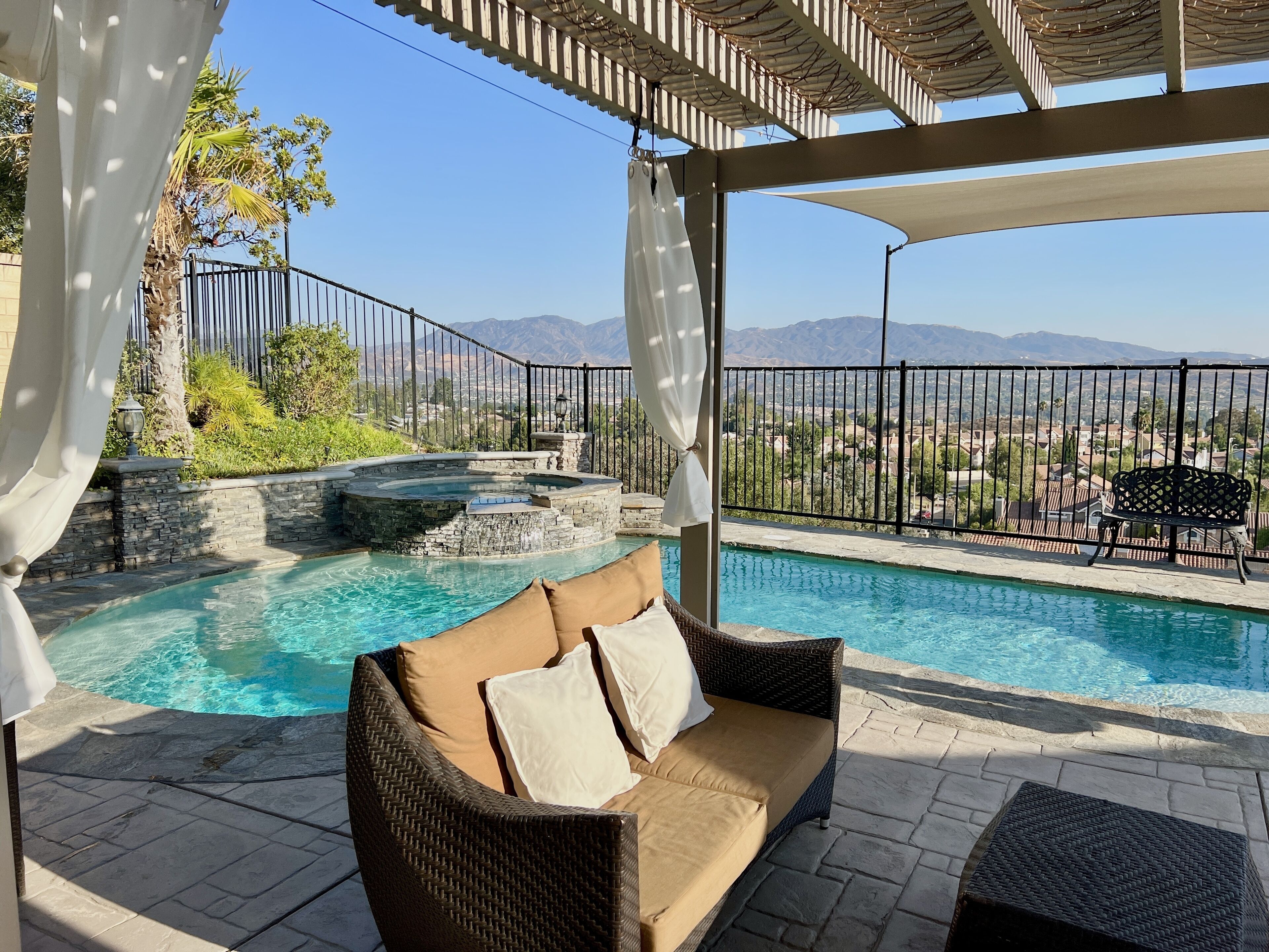 Piscine extérieure, piscine chauffée