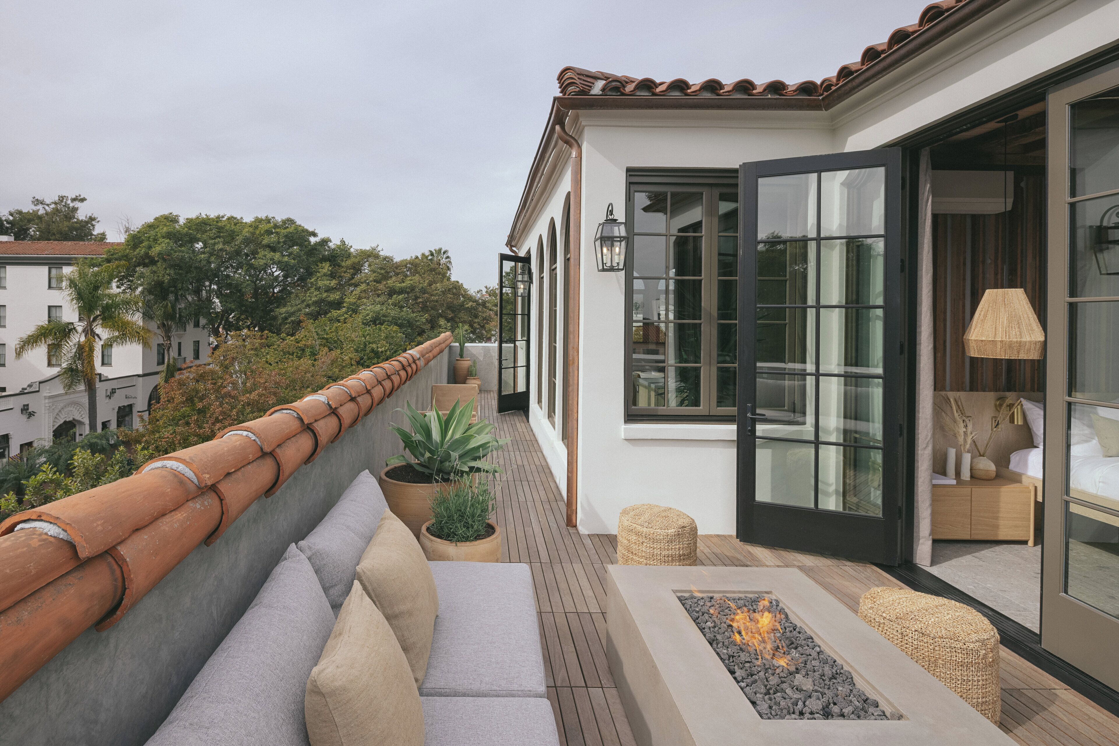 Uitzicht vanaf balkon