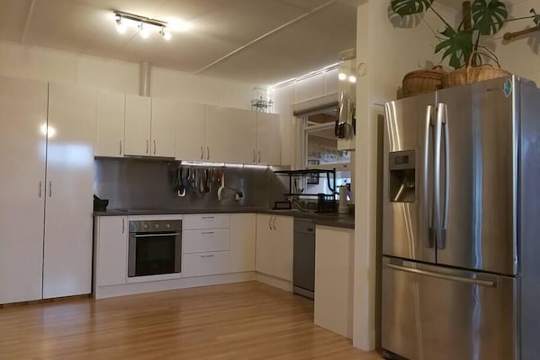 Cook up a storm in the spacious kitchen.