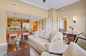 TV, DVD player, stereo - Maui Resort Rentals: Honua Kai - 3 Total Bedrooms, Ground Floor w/ Lawn Areas, Steps to Pools, Beach, & BBQs! (Lahaina)