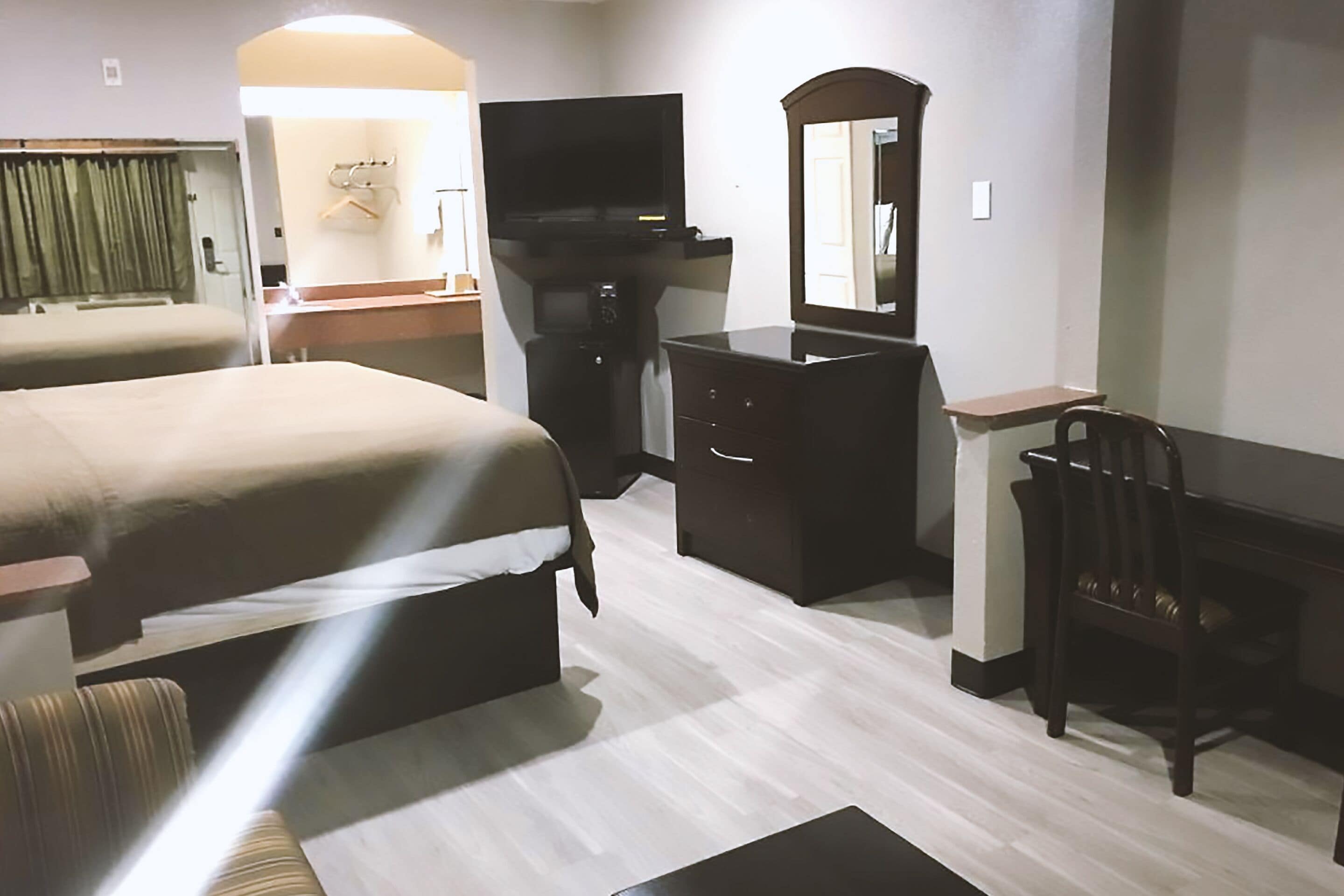 1 King Bed Handicap Non Smoking | Desk, laptop workspace, blackout drapes, iron/ironing board