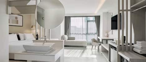 In-room safe, blackout drapes, soundproofing, iron/ironing board