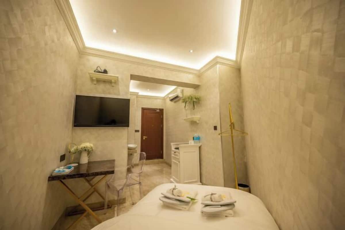 1 habitación y ropa de cama de alta calidad