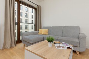 Apartment, 1 Bedroom, Kitchen | Living room - Apartment Sierakowskiego by Renters (Warsaw)