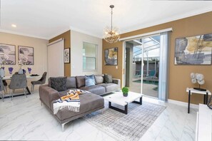 Living room - Gorgeous 4 Bd w/ Pool at Champions Gate Resort 1020 (Davenport)