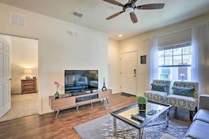 Condo | Living room | 60-inch Smart TV with cable channels, Netflix, Hulu - Marvelous 3 Bd Close To Disney @ Lucaya Resort 107 5364 (Kissimmee)