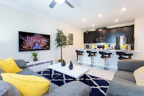Townhome | Living room - Gorgeous 4Bd w/ Pool @ Champions Gate 1196 (Davenport)