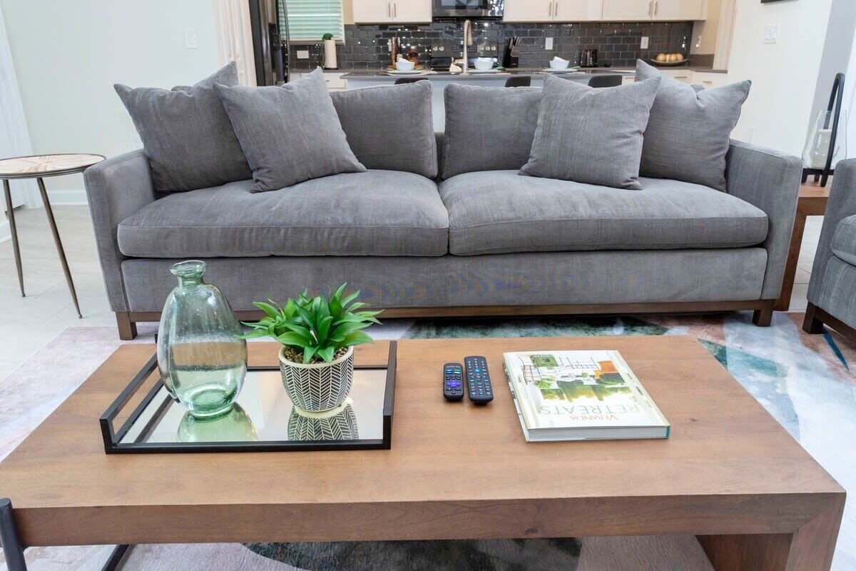 Townhome | Living room | 60-inch Smart TV with cable channels, Netflix, Hulu